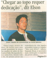 Entrevista com elson longo   capa jornal primeira p%c3%a1gina 20 5 2001
