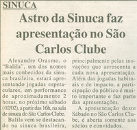 Apresenta%c3%a7%c3%a3o de sinuca com alexandre orasmo 'balila'   jornal a tribuna 30 1 2002