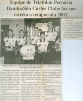 Equipe de triathlon em porto ferreira   jornal a tribuna 16 2 2002