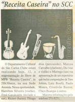 Show de mpb 'receita caseira'   jornal a folha 12 12 2002