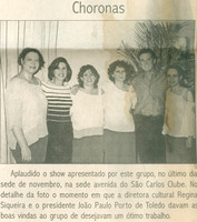 Show 'grupo choronas'   jornal primeira p%c3%a1gina 17 11 2002